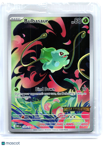 Miscellaneous Cards & Products Bulbasaur (Mega Evolution Stamped) Holo Illustration Rare [Sealed] #133/132