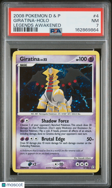 2008 Pokemon Diamond & Pearl Legends Awakened Giratina Legends Awakened PSA 7 #4