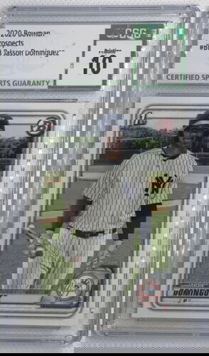 2020 BOWMAN JASSON DOMINGUEZ #BP-8 RC 1ST BOWMAN CSG 10 PRISTINE 🔥