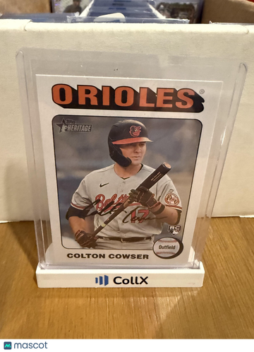 2024 Topps Heritage Colton Cowser #388 White Border