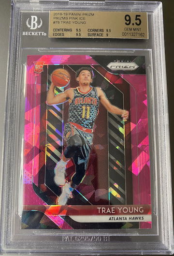 2018 Trae Young Prizm RC Pink Ice #78 BGS 9.5 GEM MINT