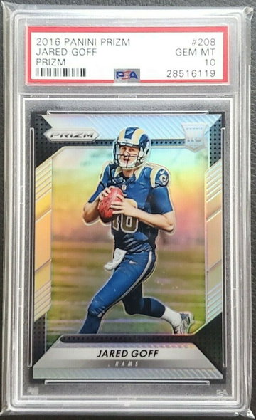 2016 Prizm Jared Goff Prizm Silver RC PSA 10 GEM MINT