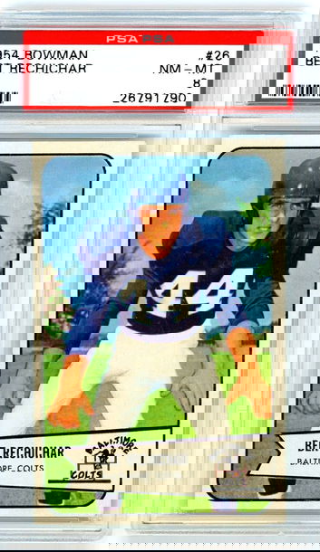 1954 Bowman Bert Rechichar #26 PSA 8 P1325