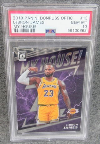 2019-20 Panini Donruss Optic LeBron James My House! PSA 10