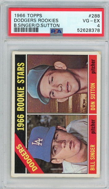 1966 Topps Don Sutton Rookie #288 PSA 4 P1351