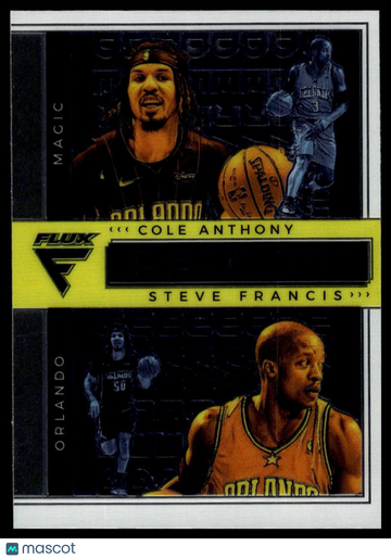 2020-21 Panini Flux Cole Anthony / Steve Francis #14 Deja Vu