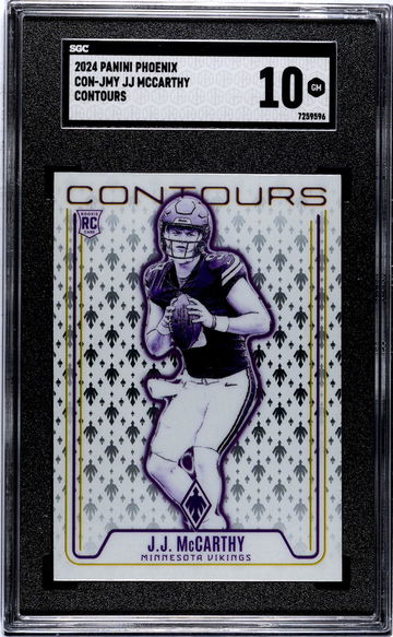 2024 Panini Phoenix #CON-JMY Jj Mccarthy Contours SGC 10