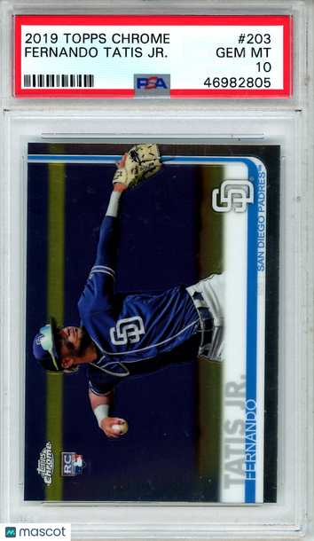 2019 Topps Chrome Fernando Tatis JR. #203 Rookie PSA 10