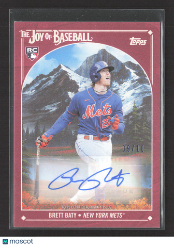 2023 Topps The Joy of Baseball Brett Baty #81F 09/10 RC Auto