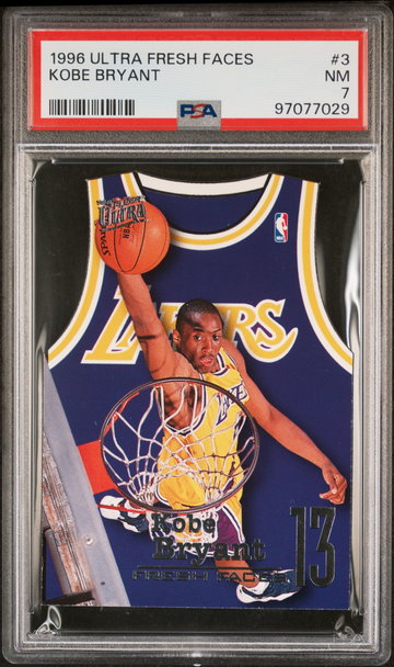 1996 Ultra Fresh Faces Kobe Bryant #3 PSA 7