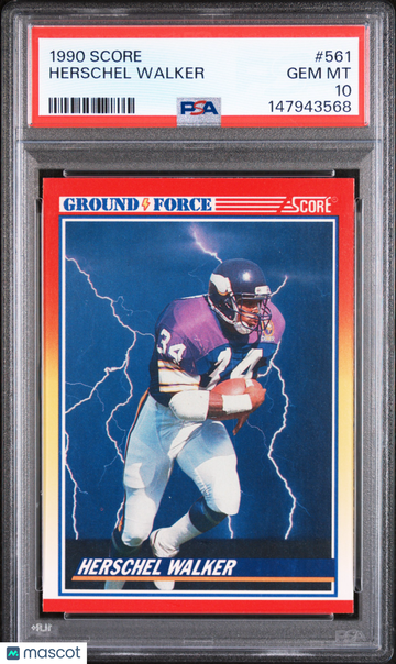 1990 Score Herschel Walker #561 PSA 10