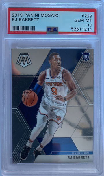 2019 Panini Mosaic RJ Barrett PSA 10