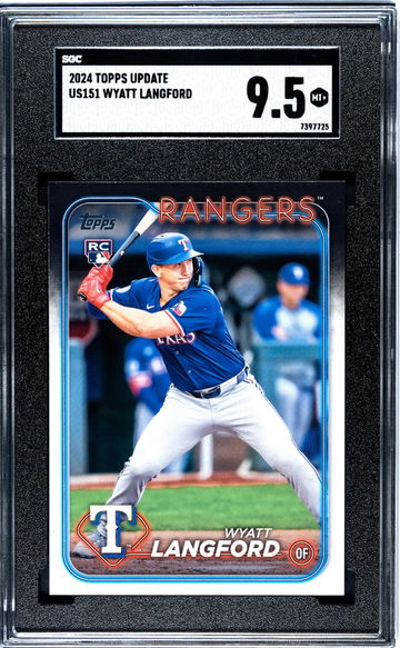 2024 Topps Update #US151 Wyatt Langford SGC 9.5