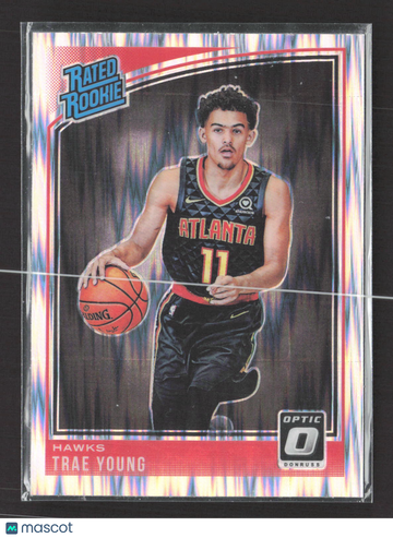 2018 Panini Donruss Optic Prizm Trae Young #198 Shock