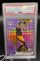 2020 Panini Mosaic Chase Claypool Purple Mosaic /49 PSA 10