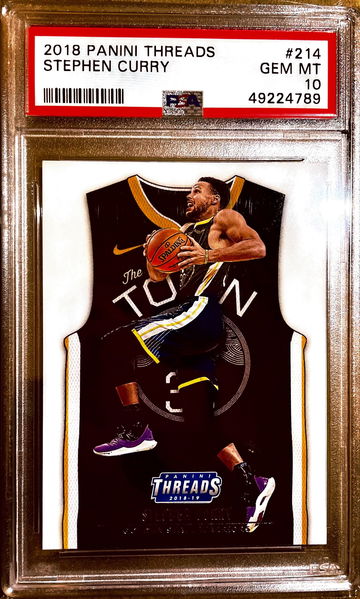 2018 - 2019 Panini Threads 214 - Stephen Curry PSA 10 Gem Mint