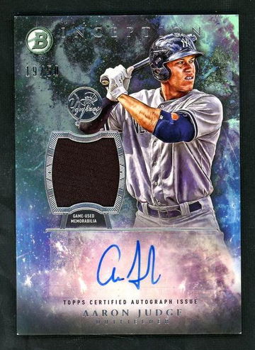 2016 Bowman IAR-AJ Aaron Judge Bowman Inception /99 VG New York Yankees Auto