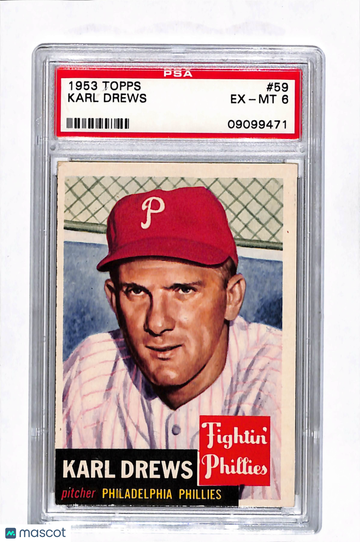 1953 Topps Karl Drews #59 PSA 6