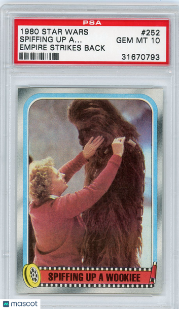 1980 Star Wars Empire Strikes Back Spiffing Up A Wookiee #252 PSA 10