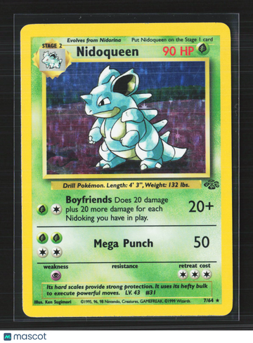 1999 Jungle Nidoqueen Holo Rare #7/64
