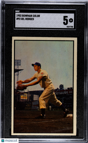 1953 Bowman Color Gil Hodges #92 SGC 5