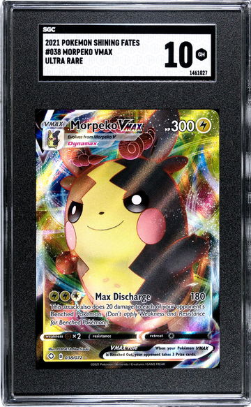 2021 Pokemon Shining Fates #038 Morpeko Vmax Ultra Rare SGC 10