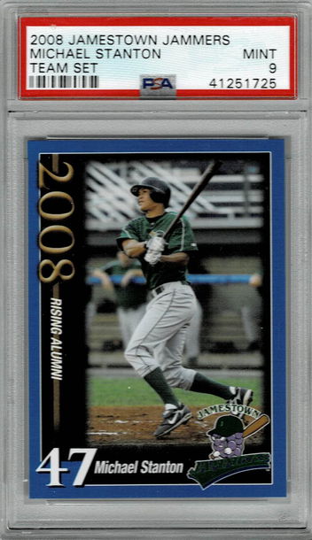 2008 JAMESTOWN JAMMERS GIANCARLO STANTON TEAM SET PSA 9