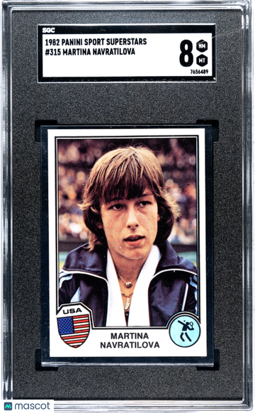1982 Panini Sport Superstars Martina Navratilova #315 SGC 8