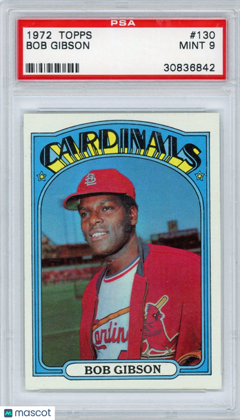 1972 Topps Bob Gibson #130 PSA 9