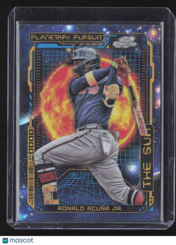 2023 Topps Chrome Planetary Pursuit Ronald Acuña Jr. #PPS-8 The Sun /50