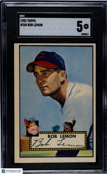 1952 Topps Bob Lemon #268 SGC 5