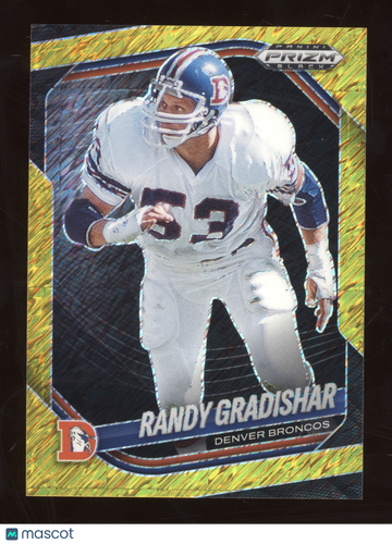 2025 Panini Prizm Black Football Randy Gradishar #50 Gold Shimmer /10