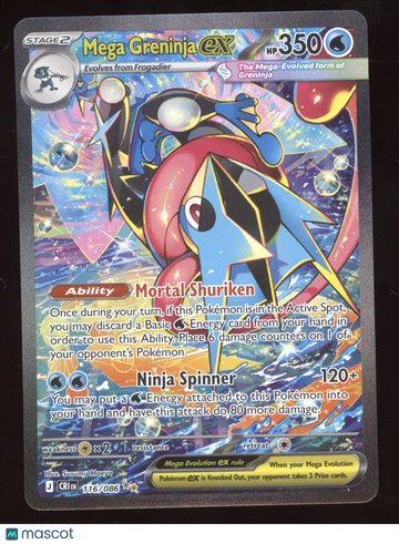 2026 Mega Evolution Chaos Rising Mega Greninja ex Secret Rare #116/086