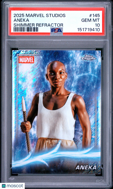 2025 Topps Marvel Studios Chrome Aneka #145 PSA 10