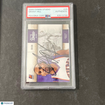 2009 Panini Studio Grant Hill #29 PSA A Auto A