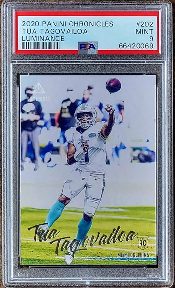 2020 TUA TAGOVAILOA Panini Chronicles Luminance PSA 9 Rookie #202 