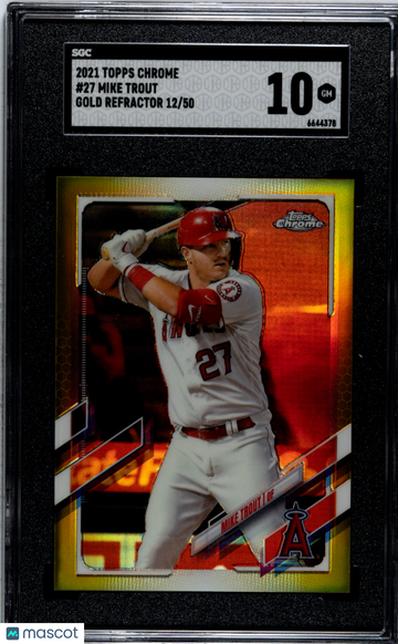2021 Topps Chrome Mike Trout #27 SGC 10
