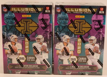 (2) 2020 Panini Illusions NFL Football Blaster Boxes