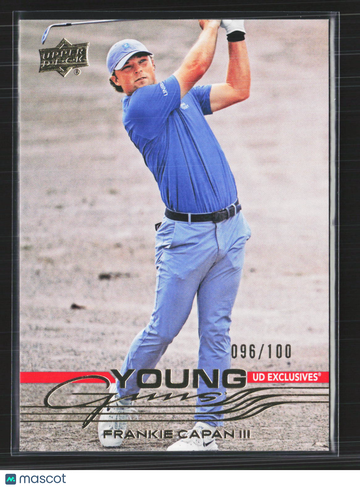 2026 Upper Deck Golf Young Guns Frankie Capan III #111 UD Exclusives /100