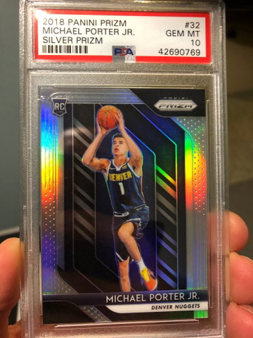 Michael Porter 2018 Prizm Silver PSA 10