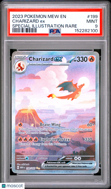 Scarlet & Violet 151 Charizard ex Holo Special Illustration Rare PSA 9 #199/165