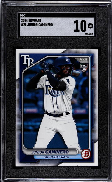 2024 Bowman #20 Junior Caminero SGC 10