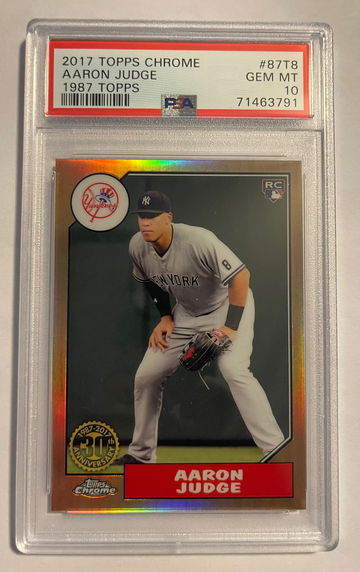 2017 Topps Chrome Aaron Judge RC #87T8