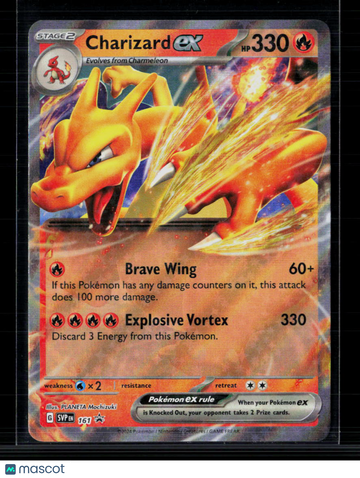 Pokemon 2024 Scarlet & Violet Charizard EX #SVP EN 161
