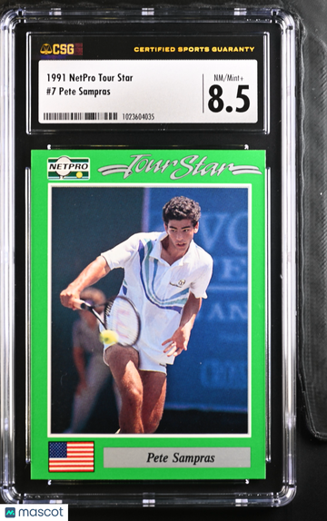 1991 Netpro Tour Star Pete Sampras #7 CGC 8.5