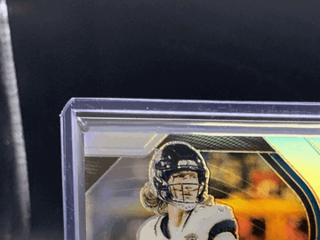 2025 Panini Prizm Patch Autograph Silver Trevor Lawrence Serial Numbered Autographed Football Trading Card