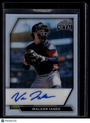 2026 Leaf Metal Walker Janek #BA-WJ1 Base Autographs Prismatic Silver SN AU