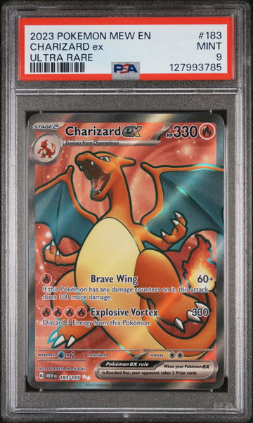 2023 Pokemon Scarlet and Violet 151 Ultra Rare Charizard Ex #183 PSA 9