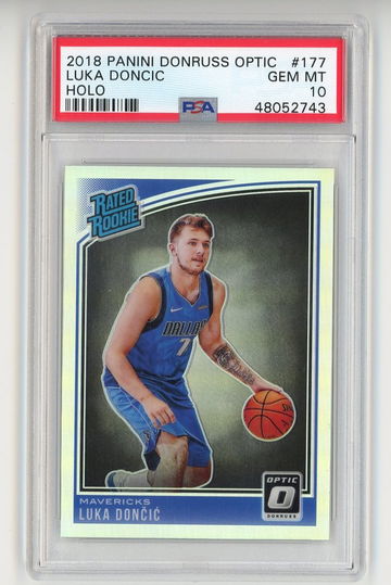 2018 Panini Donruss Optic Holo 177 LUKA DONCIC PSA 10 Rookie Card GEM MINT