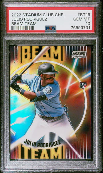 2022 Stadium Club Chrome Beam Team Julio Rodriguez #BT19 PSA 10